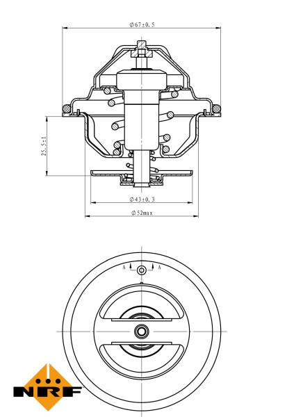 NRF Thermostat, Kühlmittel