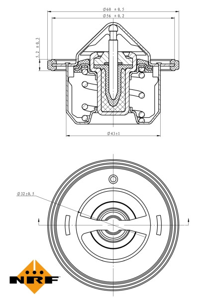 NRF Thermostat, Kühlmittel
