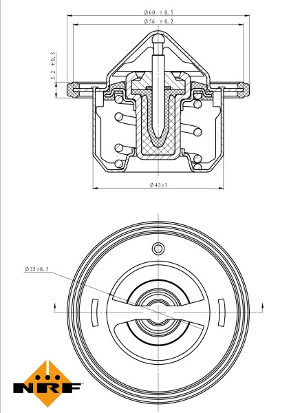 NRF Thermostat, Kühlmittel