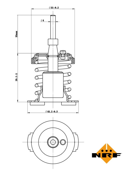 NRF Thermostat, Kühlmittel
