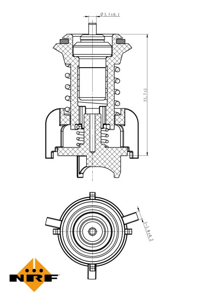 NRF Thermostat, Kühlmittel