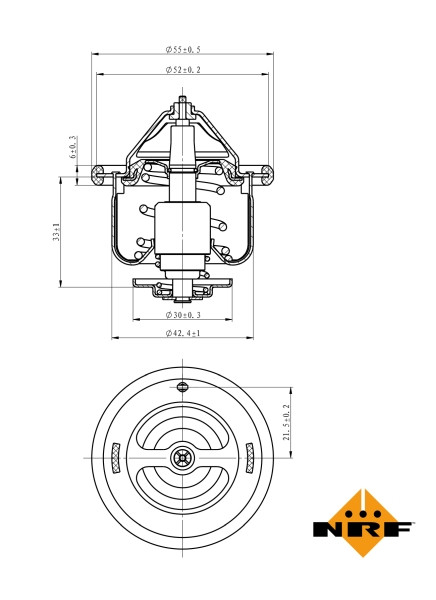 NRF Thermostat, Kühlmittel