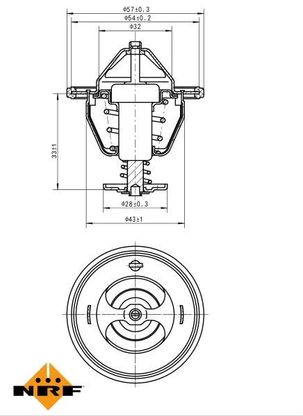 NRF Thermostat, Kühlmittel