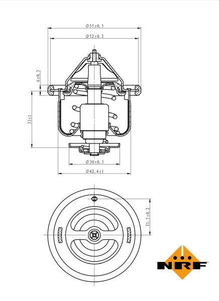 NRF Thermostat, Kühlmittel