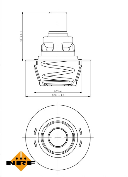 NRF Thermostat, Kühlmittel