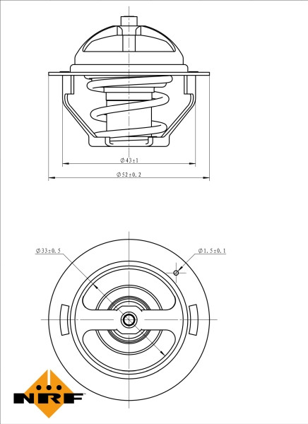NRF Thermostat, Kühlmittel