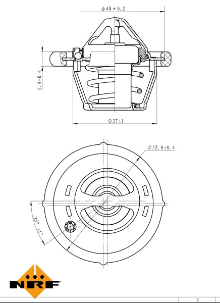 NRF Thermostat, Kühlmittel