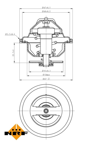 NRF Thermostat, Kühlmittel