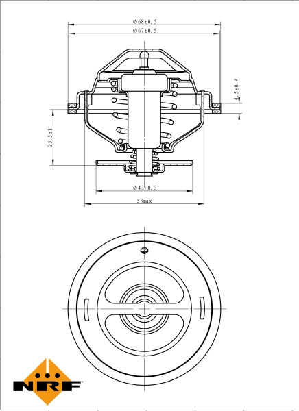 NRF Thermostat, Kühlmittel