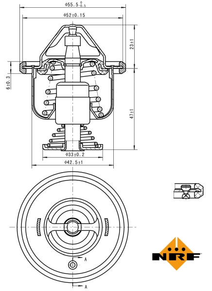NRF Thermostat, Kühlmittel