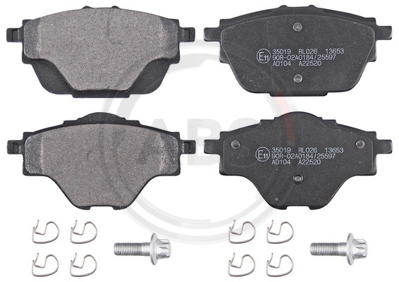 A.B.S. Bremsbelagsatz, Scheibenbremse