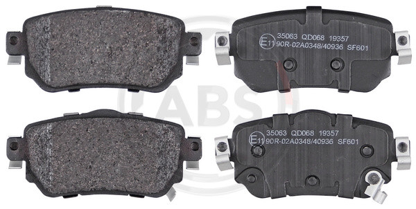A.B.S. Bremsbelagsatz, Scheibenbremse