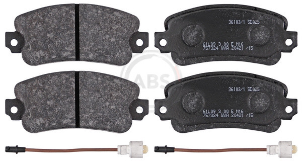 A.B.S. Bremsbelagsatz, Scheibenbremse