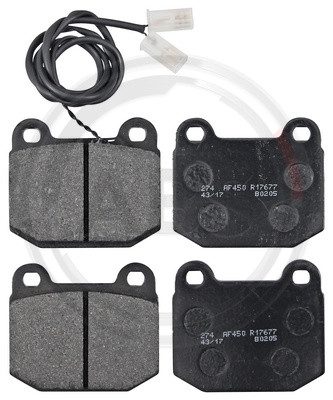 A.B.S. Bremsbelagsatz, Scheibenbremse