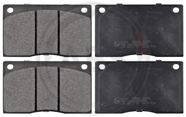 A.B.S. Bremsbelagsatz, Scheibenbremse