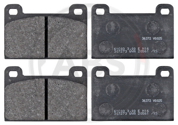 A.B.S. Bremsbelagsatz, Scheibenbremse