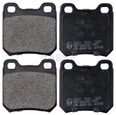 A.B.S. Bremsbelagsatz, Scheibenbremse