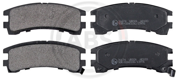 A.B.S. Bremsbelagsatz, Scheibenbremse