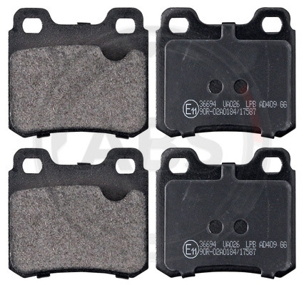 A.B.S. Bremsbelagsatz, Scheibenbremse