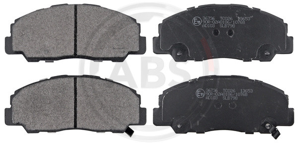 A.B.S. Bremsbelagsatz, Scheibenbremse