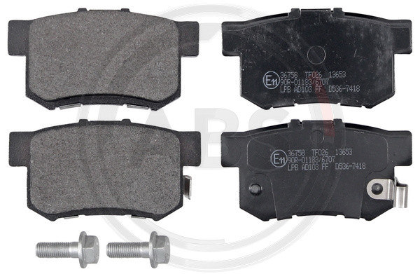 A.B.S. Bremsbelagsatz, Scheibenbremse