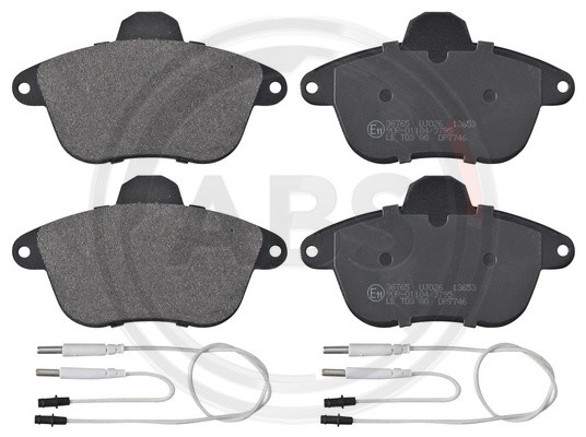 A.B.S. Bremsbelagsatz, Scheibenbremse