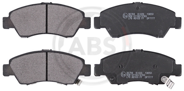 A.B.S. Bremsbelagsatz, Scheibenbremse