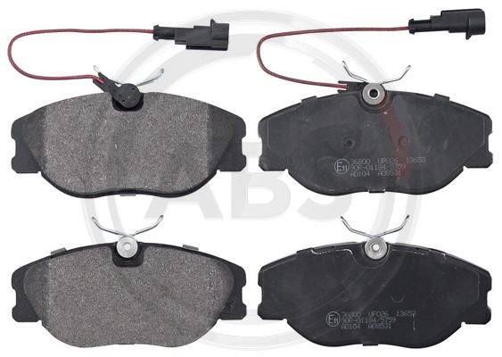 A.B.S. Bremsbelagsatz, Scheibenbremse