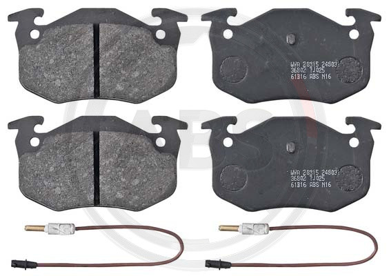 A.B.S. Bremsbelagsatz, Scheibenbremse