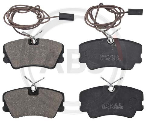 A.B.S. Bremsbelagsatz, Scheibenbremse