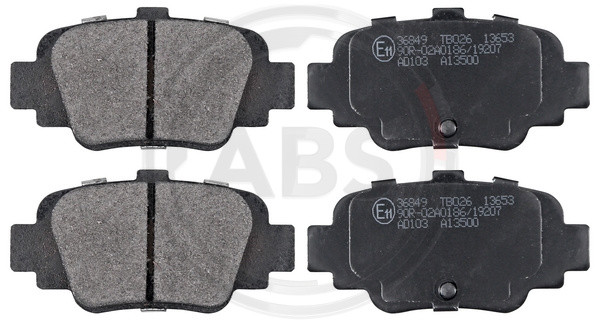 A.B.S. Bremsbelagsatz, Scheibenbremse