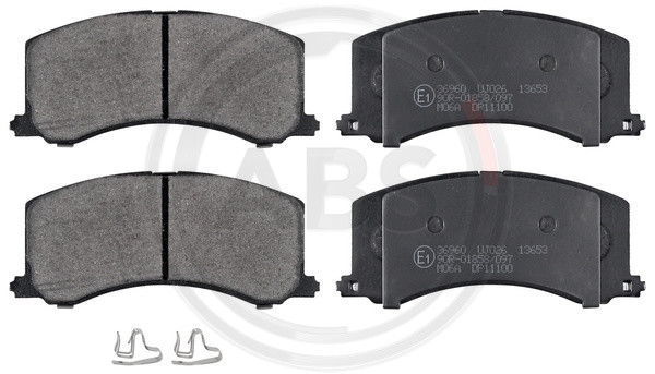 A.B.S. Bremsbelagsatz, Scheibenbremse