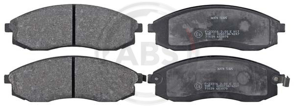 A.B.S. Bremsbelagsatz, Scheibenbremse