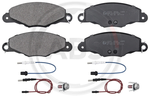 A.B.S. Bremsbelagsatz, Scheibenbremse