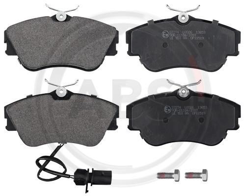 A.B.S. Bremsbelagsatz, Scheibenbremse