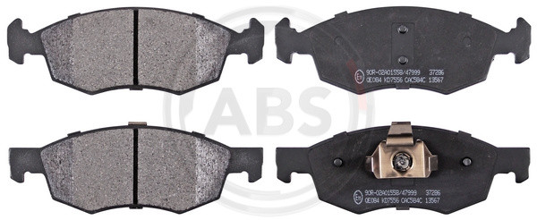 A.B.S. Bremsbelagsatz, Scheibenbremse