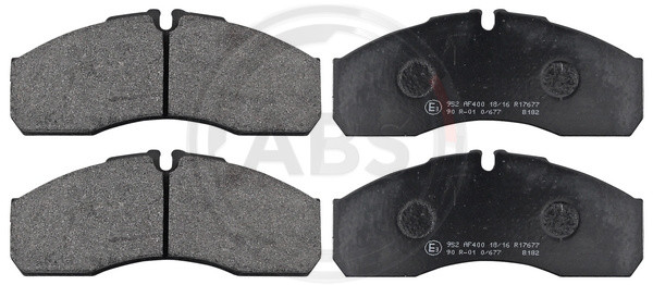 A.B.S. Bremsbelagsatz, Scheibenbremse
