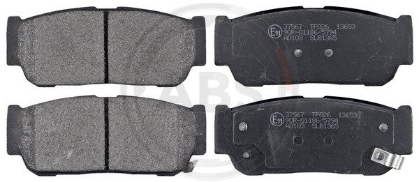 A.B.S. Bremsbelagsatz, Scheibenbremse