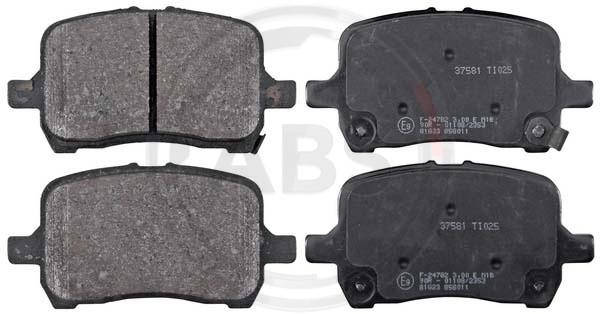 A.B.S. Bremsbelagsatz, Scheibenbremse