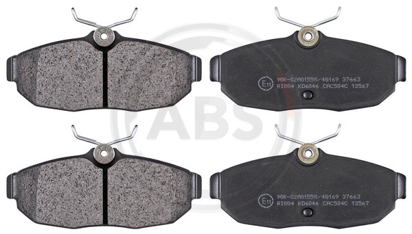 A.B.S. Bremsbelagsatz, Scheibenbremse