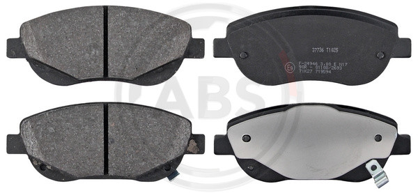 A.B.S. Bremsbelagsatz, Scheibenbremse