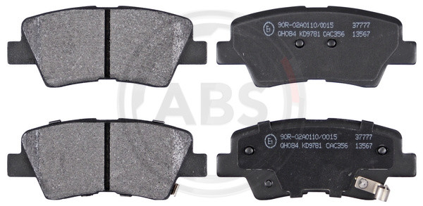 A.B.S. Bremsbelagsatz, Scheibenbremse