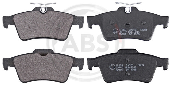 A.B.S. Bremsbelagsatz, Scheibenbremse