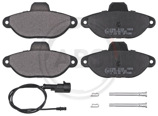 A.B.S. Bremsbelagsatz, Scheibenbremse