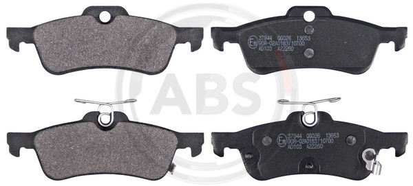 A.B.S. Bremsbelagsatz, Scheibenbremse