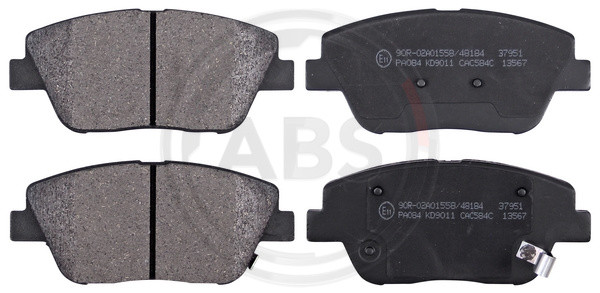 A.B.S. Bremsbelagsatz, Scheibenbremse