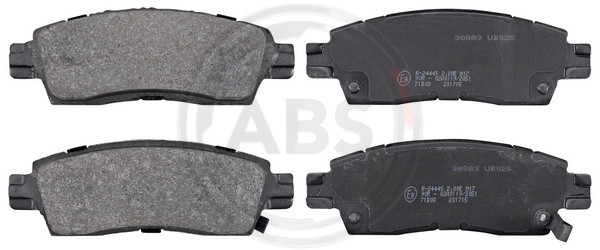 A.B.S. Bremsbelagsatz, Scheibenbremse