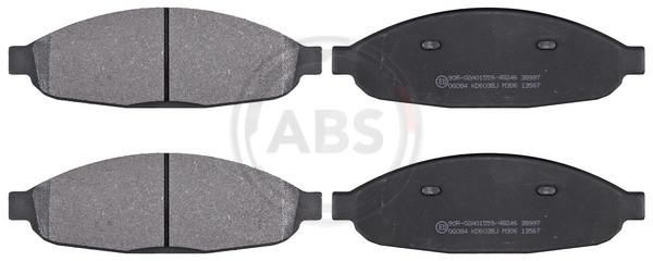 A.B.S. Bremsbelagsatz, Scheibenbremse