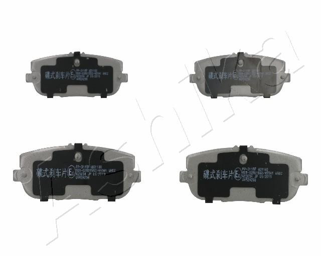 ASHIKA Bremsbelagsatz, Scheibenbremse