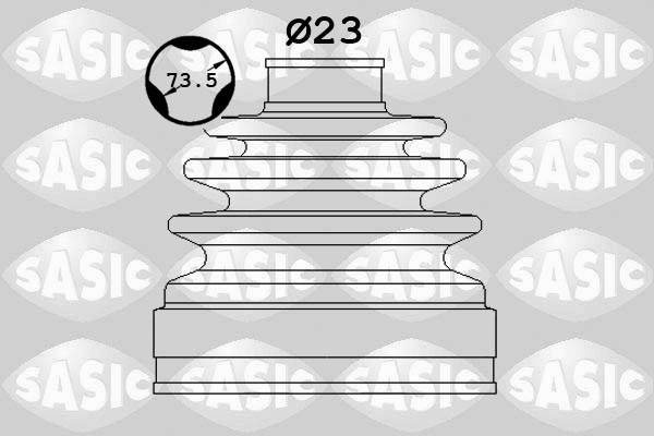 SASIC Faltenbalgsatz, Antriebswelle